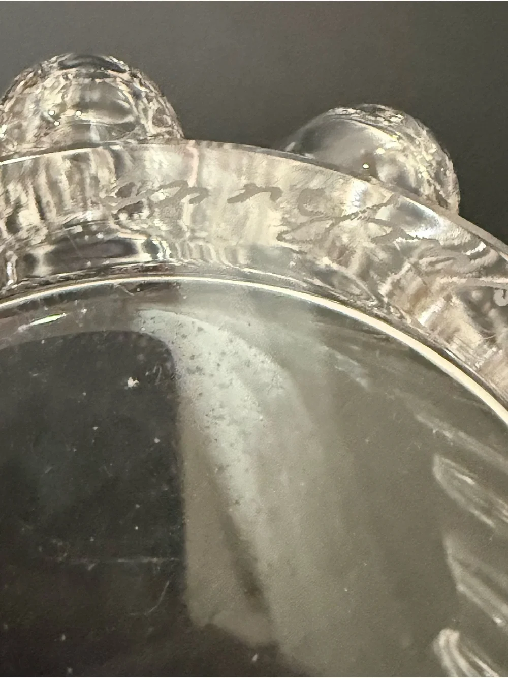 Vintage ORREFORS Sven Palmqvist Princess Crown Clear Crystal Candle Holder